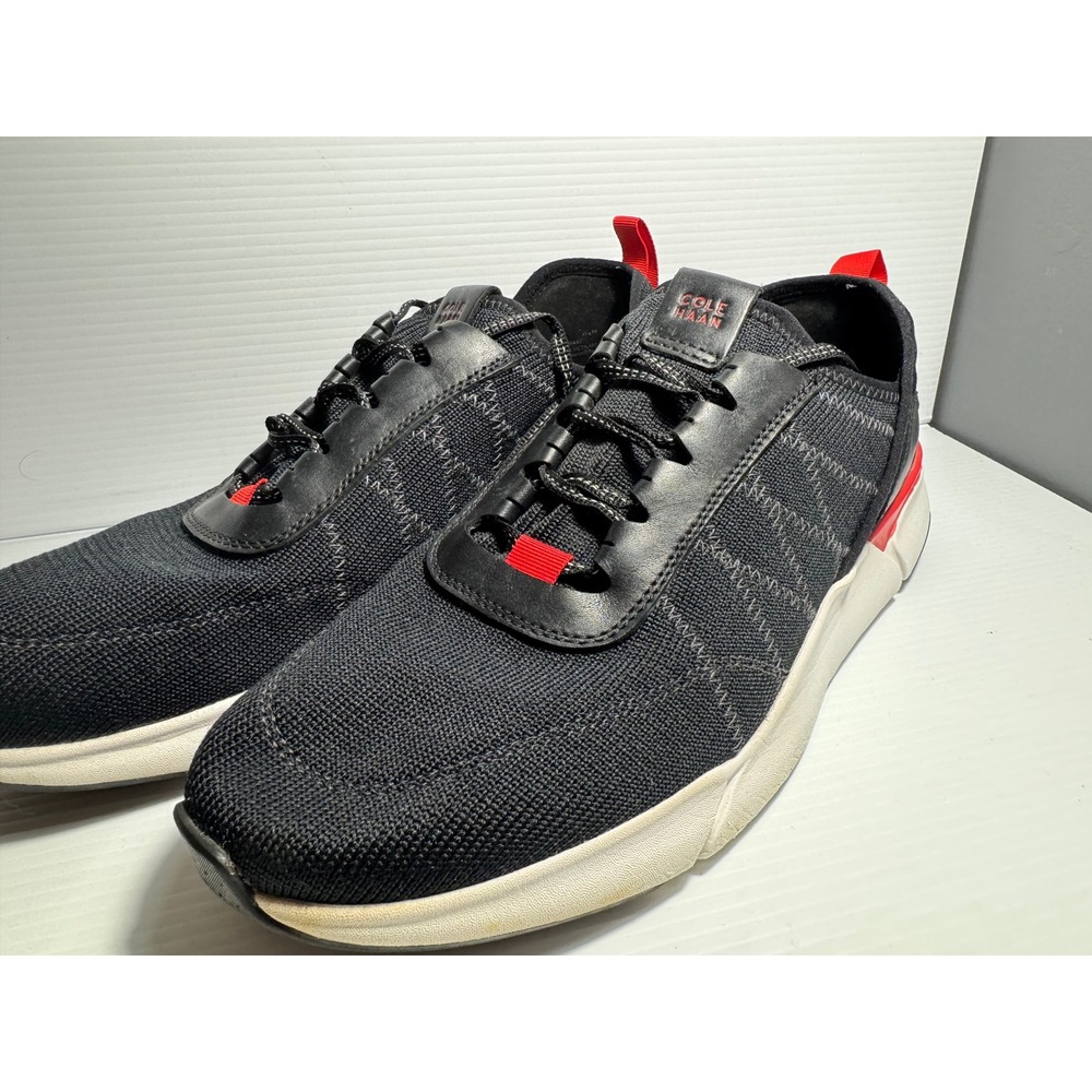 Cole Haan GrandSport Trainer C31442 Black Knit Sneakers Men's Size 11.5